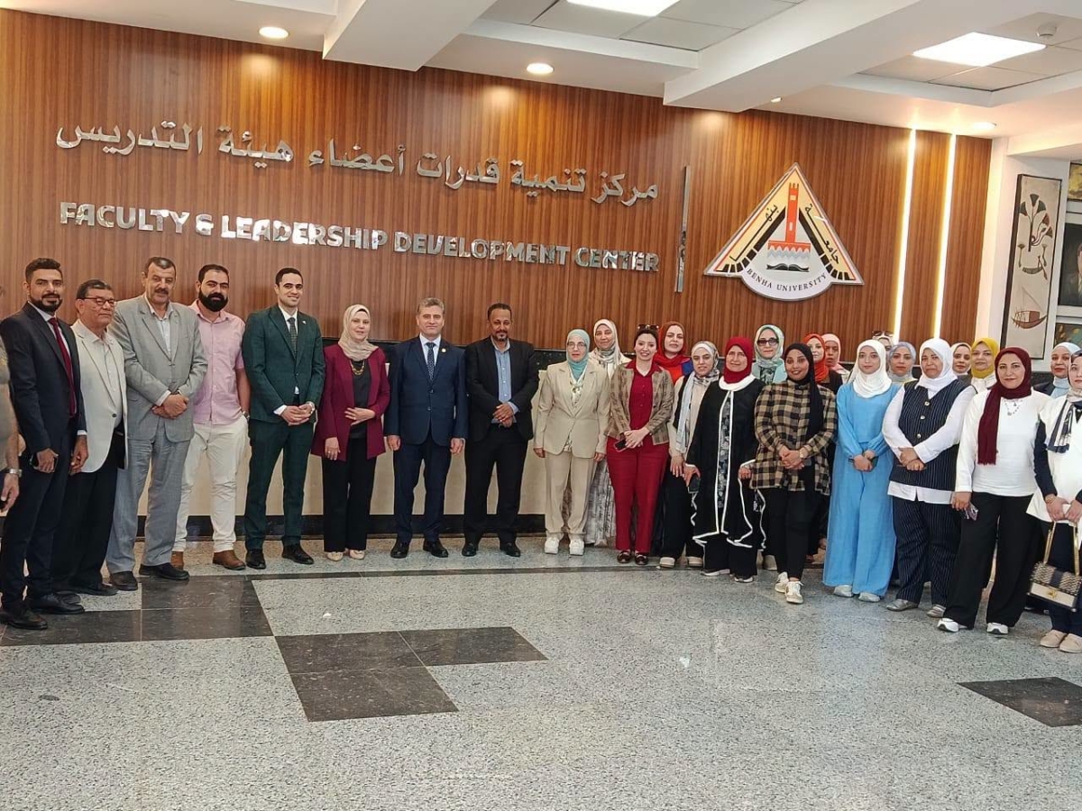 نائب رئيس جامعة بنها يفتتح برنامج إعداد المدربين بمركز تنمية قدرات أعضاء هيئة التدريس