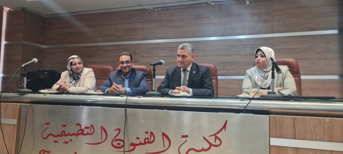 نائب رئيس جامعة بنها لشئون خدمة المجتمع يفتتح ورشة تعريفية بالمبادرة الوطنية للمشروعات الخضراء الذكية بكلية الفنون التطبيقية